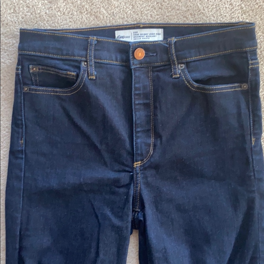 GAP true skinny high rise jeans